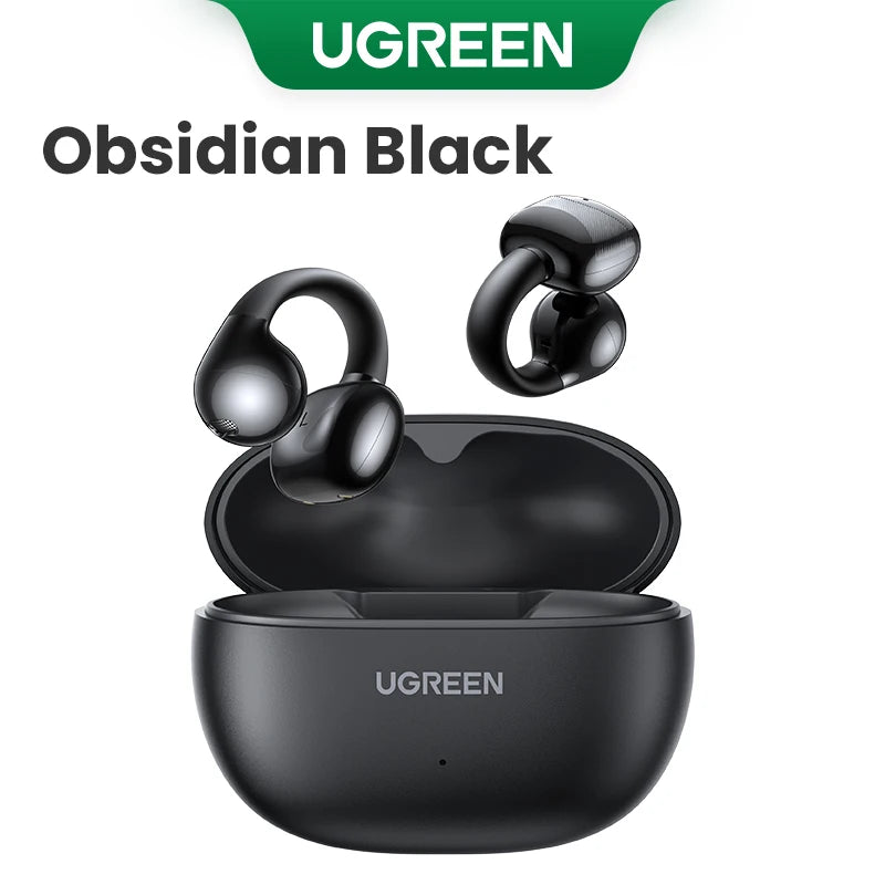 UGREEN Open Ear Clip Wireless Earbuds Bluetooth Sport Earphones Headphones in Mic with Earhooks & Ear Hook