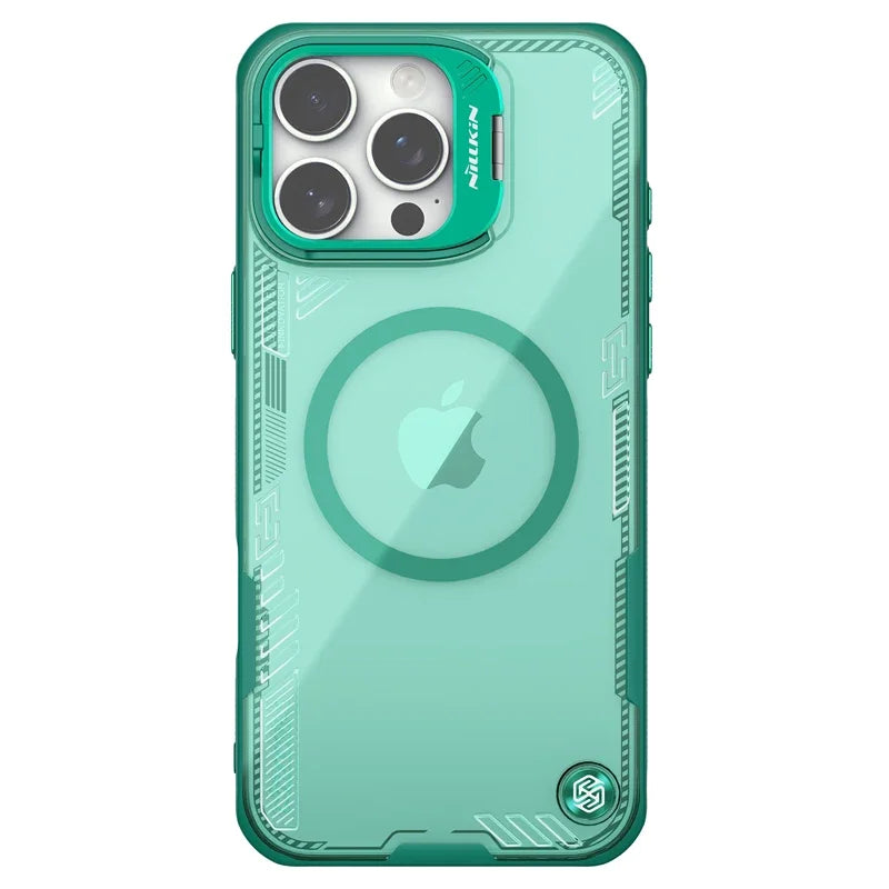 Magsafe Case For iPhone 16 Pro Max Nillkin Iceblade Prop Eco-friendly Shockproof Back Cover With Lens Stand For iPhone 16/16 Pro