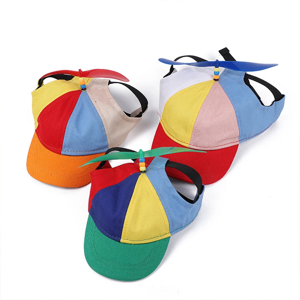 Pet Propeller Hat Colorful Detachable Adorable Sunproof Breathable Replacement Summer Outdoor Decorative Cap Cat Dog Supplies