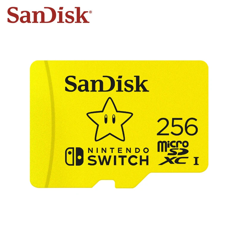 100% Original SanDisk Memory Card 128GB 256GB 512GB 1TB Read Speed Up To 100MB/s U3 UHS-I Micro SD Card For Nintendo Switch