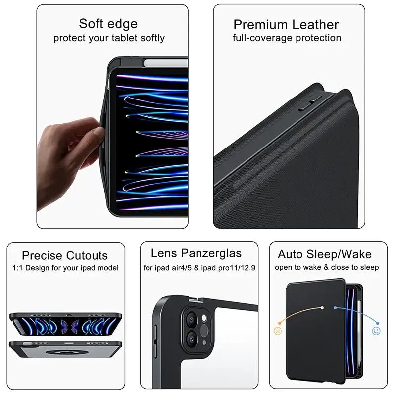 Magic Keyboard Case for iPad Pro 13 2024 M4 keyboard layout Techs Park