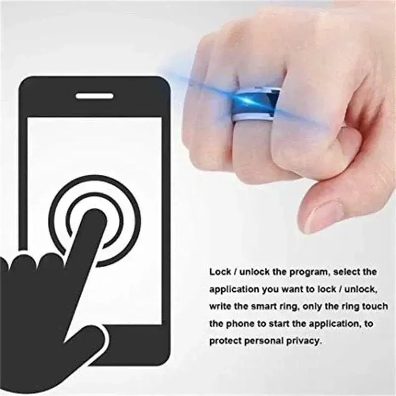 smart ring wearable technology waterproof unisex nfc
