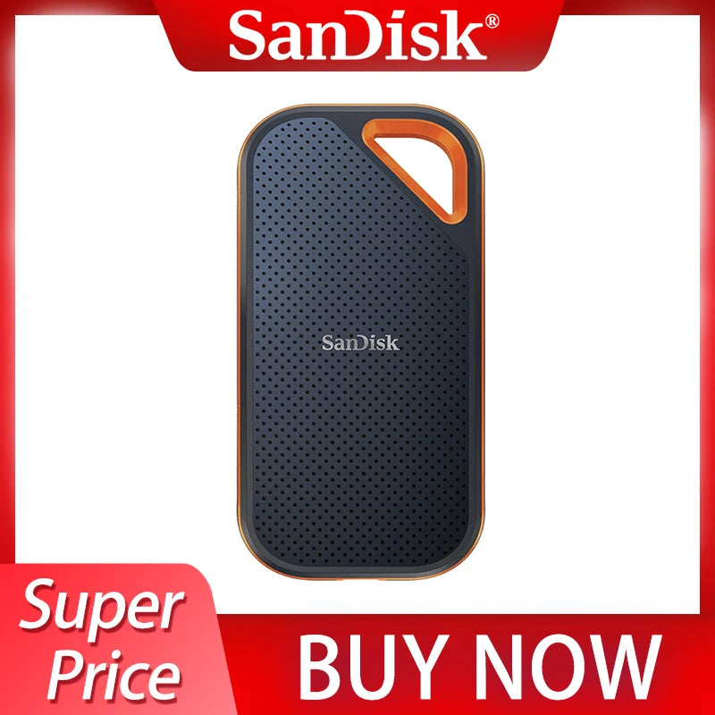 Read & Write 2000MB/s SanDisk E81 Extreme PRO Portable SSD NVMe 4T 2T 1T USB3.2 Gen2X2 Drop protection IP55 For Laptops/Desktops