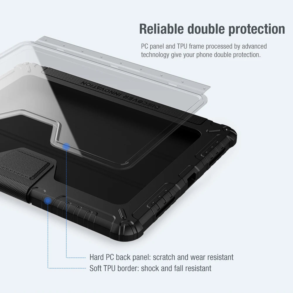 NILLKIN Bumper Slide Camera Protect Case For Apple iPad Air 10.9 2020 Air 4 Pro 11 2020 Magnetic Flip Leather Case Back Cover