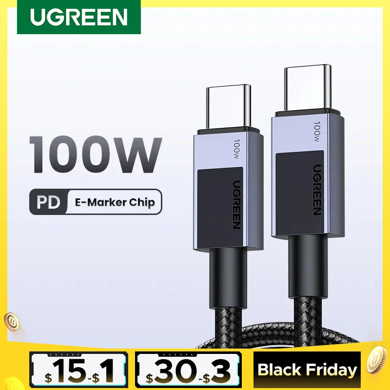 UGREEN USB-C to Type-C Cable PD 100W