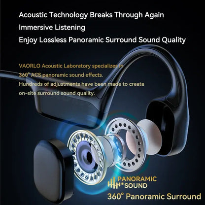 Écouteurs à Conduction Osseuse Bluetooth 5.4 Écouteurs sans Fil Étanche IPX8 pour la Natation et le Sport, avec Lecteur MP3 et 32 Go de RAM