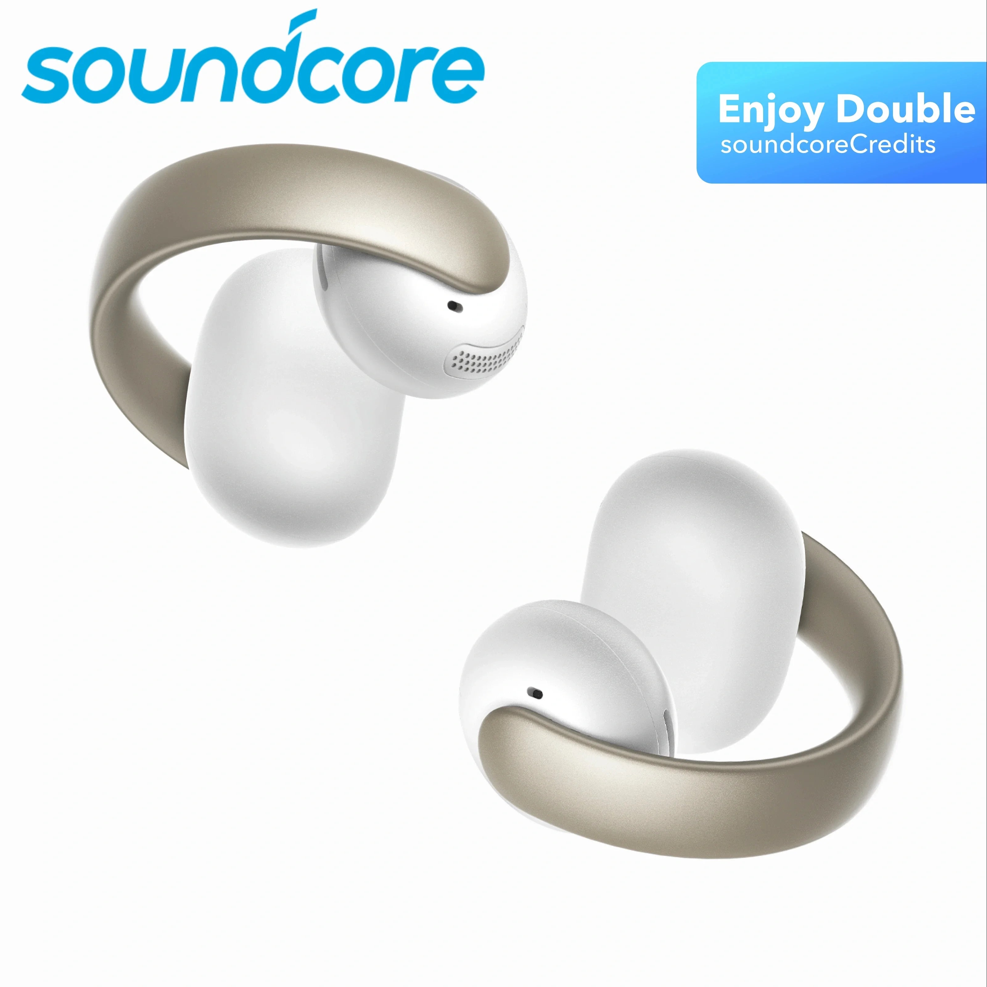 New Arrival Original Anker Soundcore AeroClip Open Ear Earbuds Wireless Bluetooth Earphone Sport Clip On Soft Adaptive Comfort