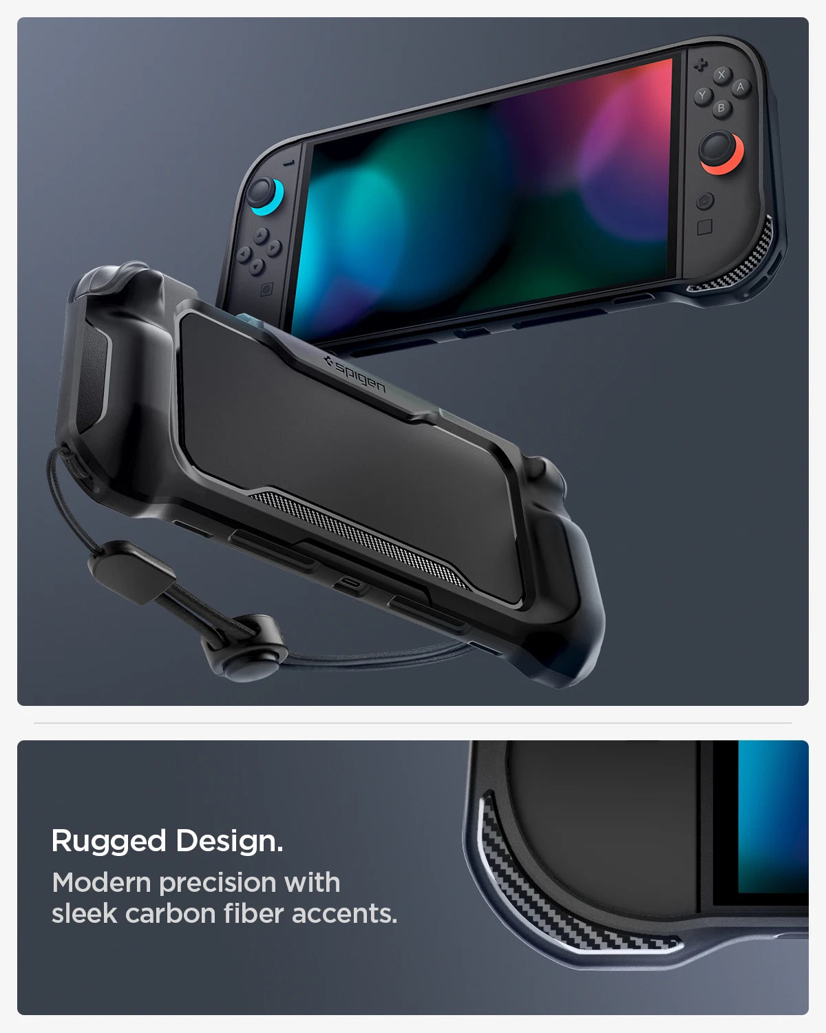 Spigen Rugged Armor Thermoplastic Polyurethane Case for Nintendo Switch 2