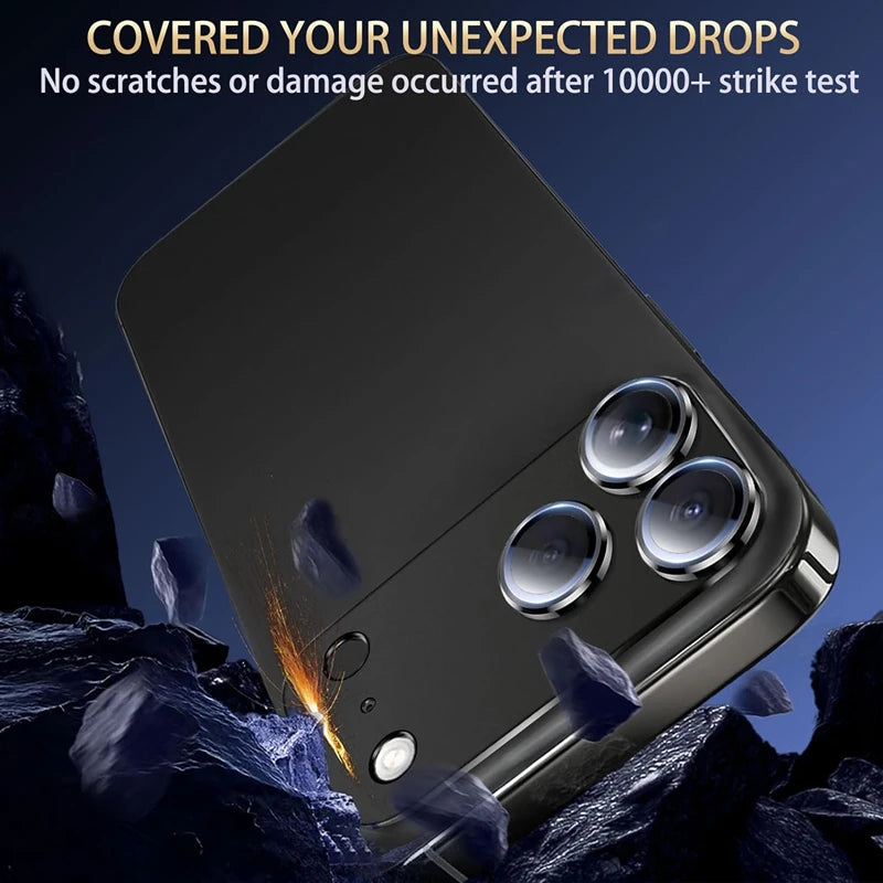 Aluminum Alloy Metal AR Tempered Glass Lens Cap For iPhone 17 Air Pro Max Metal Camera Lens Protector Cover for iPhone17 17Air