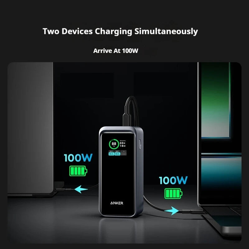Anker Prime 20000mAh Power Bank 200W PD Fast Charge Portable External Battery Mobile PowerBank For iPhone16Pro MacBook Laptop
