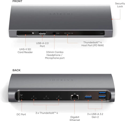    Satechi Thunderbolt 4 Docking Station front view