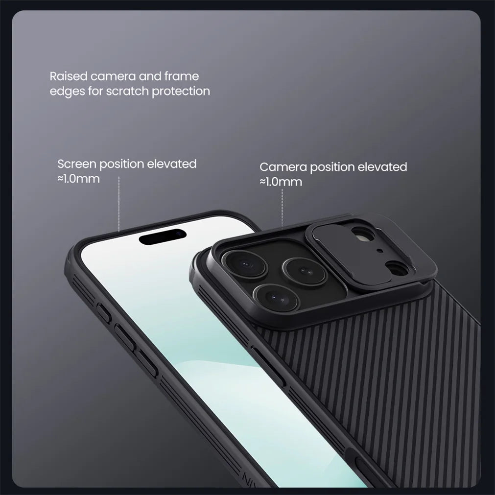 NILLKIN For iPhone 17Pro 17 Pro Max Matte MagSafe Case CamShield Pro Magnetic Charging Slider Camera Cover For iPhone17 / 17 Air