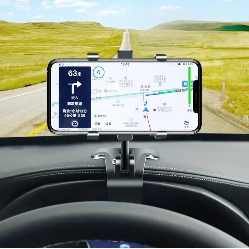Support de téléphone universel pour voiture, fixation tableau de bord, clip de voiture, support GPS, support de téléphone portable pour iPhone Samsung Xiaomi