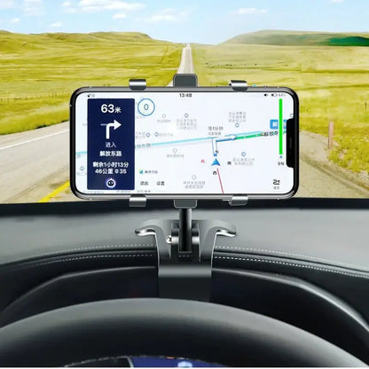 Support de téléphone universel pour voiture, fixation tableau de bord, clip de voiture, support GPS, support de téléphone portable pour iPhone Samsung Xiaomi
