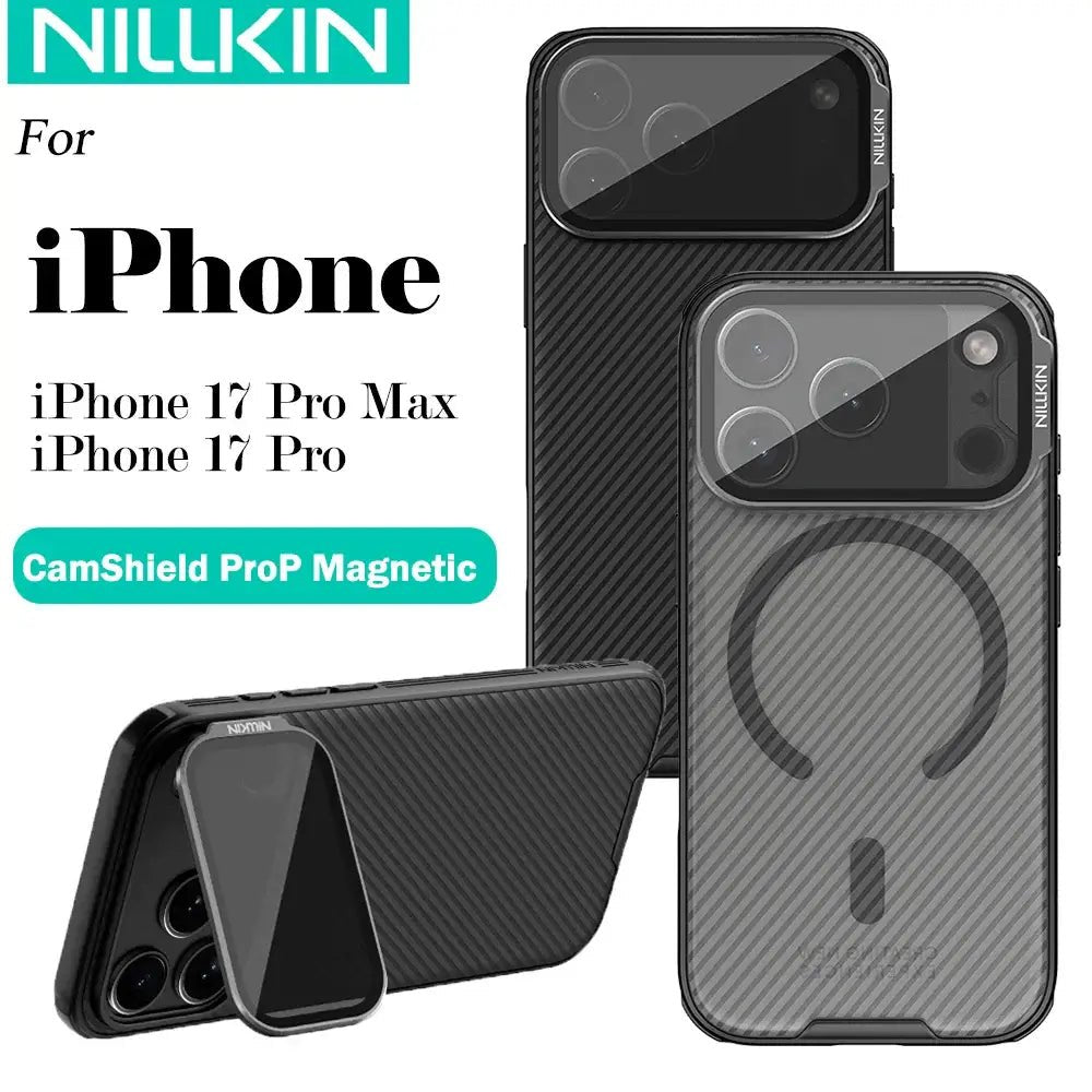 Nillkin For iPhone 17 Pro Max 17Pro Magnetic CamShield Prop Phone Case Camera Foldable Stand Back Cover