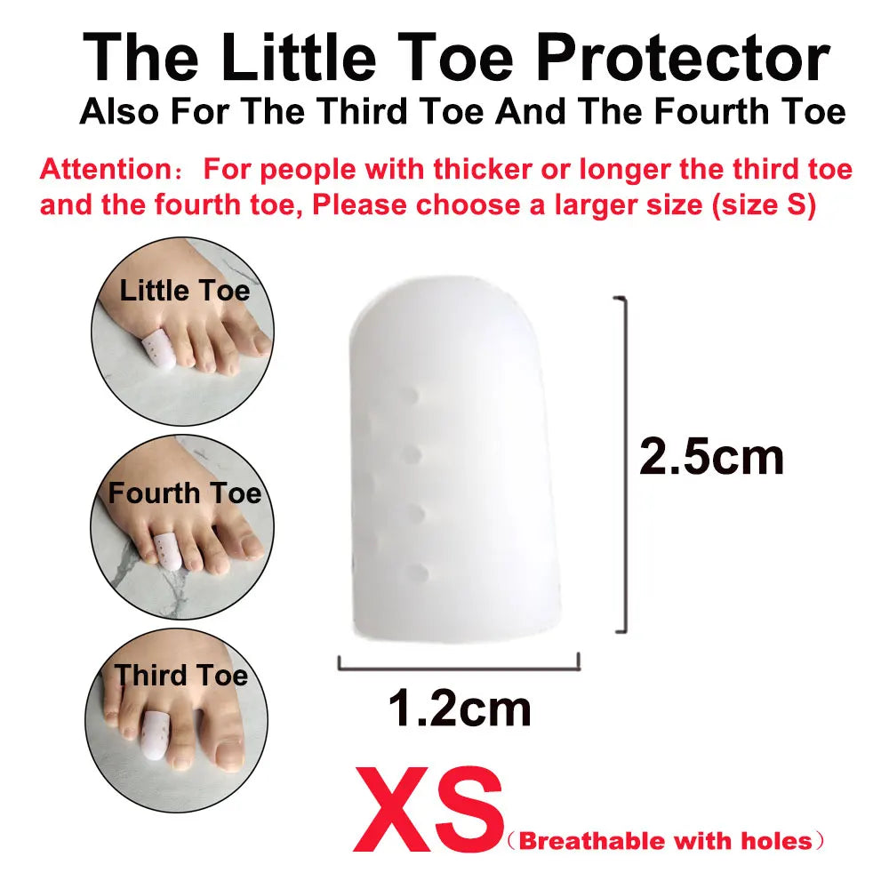 1pcs Breathable Toe Protectors For Ingrown Nails, Hammer Toes, Greek Toe, Blisters Toe Separator Relieving Toe Rubbing