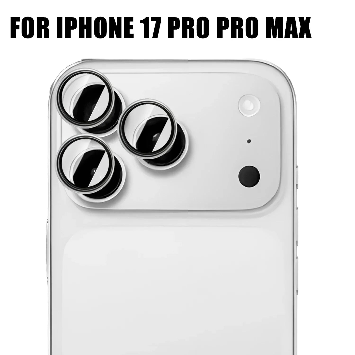 1-3set 9H Metal Lens Tempered Glass Film For iPhone 17 17Air 17Pro MAX Back Camera Lens Screen Protectors Metal Ring Caps