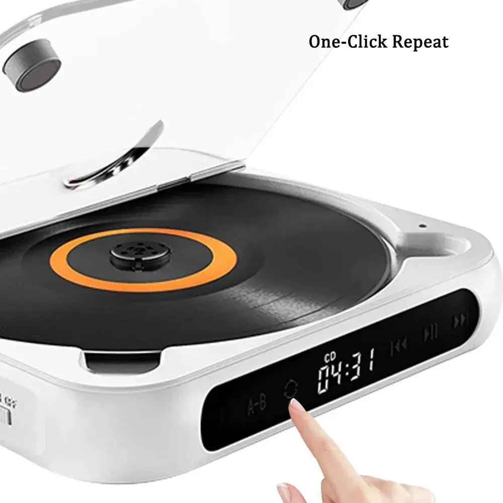 Portable CD Player With 5 Playback Modes – Bluetooth Walkman