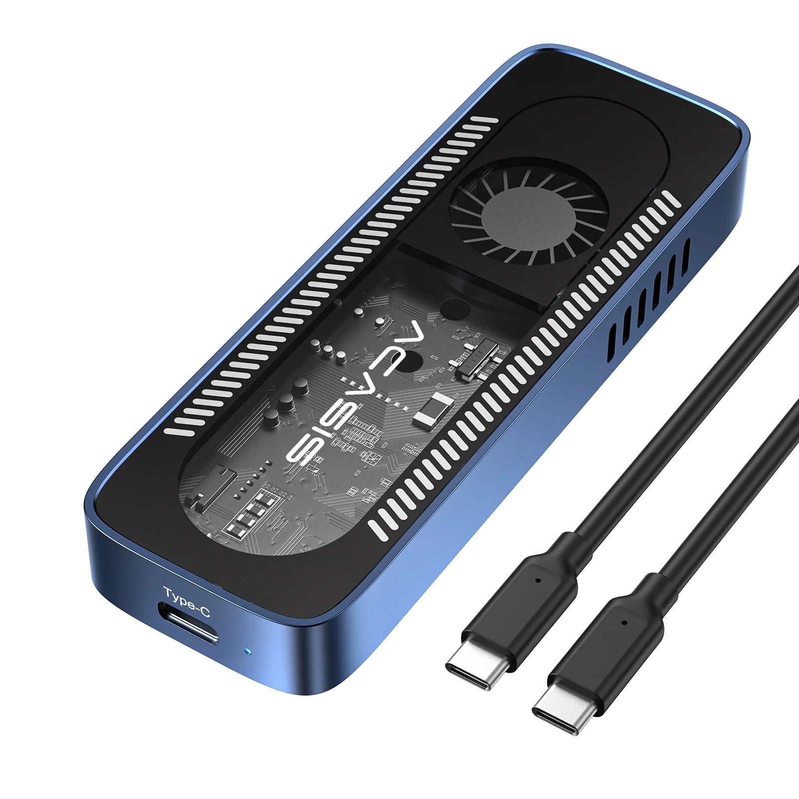 ACASIS 10Gbps USB 3.1 M.2 NVME SSD Enclosure Case For 2280/60/42/30 Small Size Built In Fan Version Case SSD