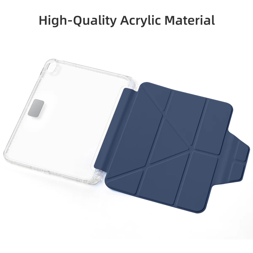 For iPad 10th Gen 11th A16 pro 11 12.9 13 10.2 7 8 9th Cover Air 7 6 4 5 10.9 13in 11 M3 M4 mini 6 7 case with pencil Holder