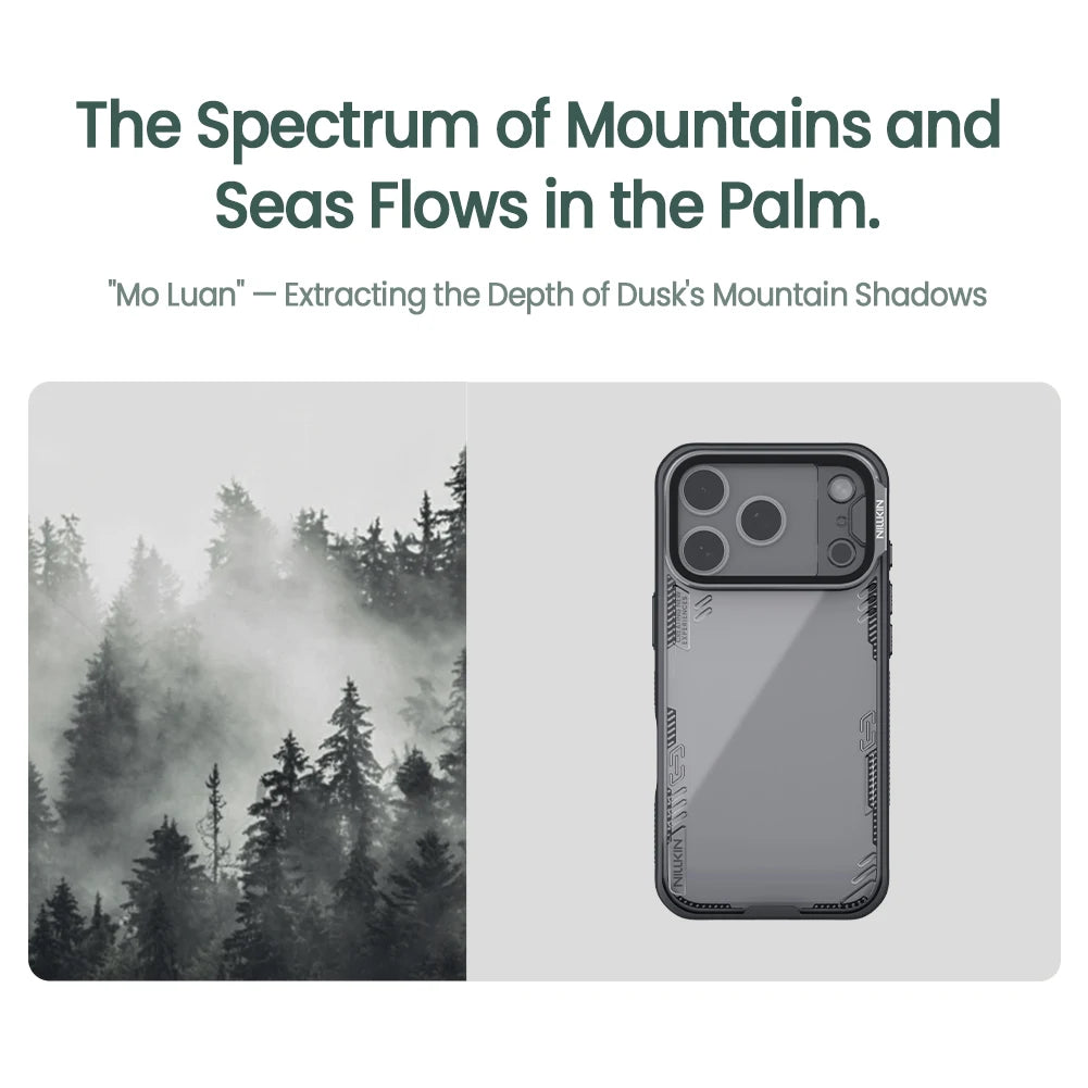 Nillkin Case for iPhone 17 Pro Max 17Air 17 Pro 17 Iceblade Prop Eco-friendly Shockproof Bac with Transparent Lens Stand