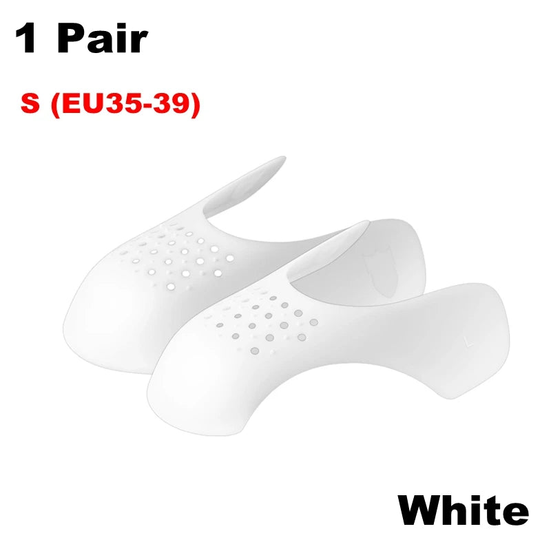 1 Pair Sneaker Shield Sneakers Anti Crease Wrinkled Fold Shoes Support Toe Cap Sport Ball Shoes Head Stretcher Head Shield