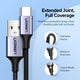 Ugreen Type C USB Cable for Fast Charging and Data with extended joint and full coverage protection features.
