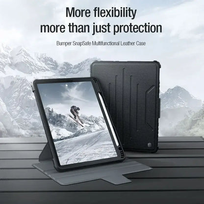 Nillkin Armor Bumper Slide Camera Magnetic Flip Leather Case for iPad Pro 2020 2021 2022 Air 4 5 10.2 10.9 11 12.9 Lens Cover