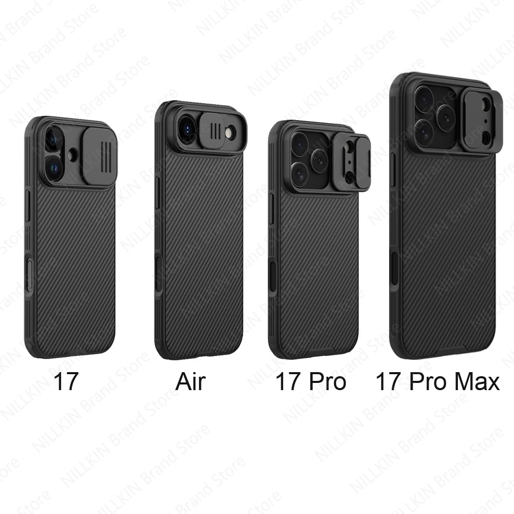 NILLKIN For iPhone 17 Pro Max / 17 Pro Case CamShield Pro Shockproof Privacy Protection Slide Camera Cover For iPhone 17 / Air