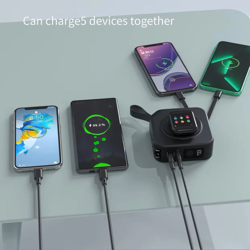 wireless power bank magnetic  with plug cable Fast charging ugreen Magsafe external Spare battery mobile  camping qi2