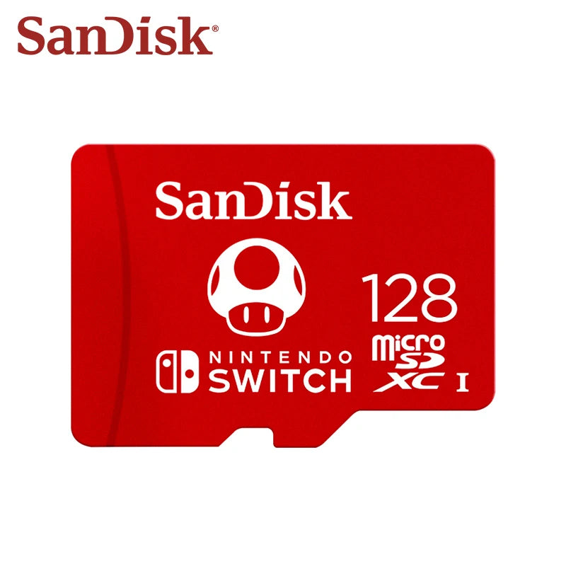 100% Original SanDisk Memory Card 128GB 256GB 512GB 1TB Read Speed Up To 100MB/s U3 UHS-I Micro SD Card For Nintendo Switch