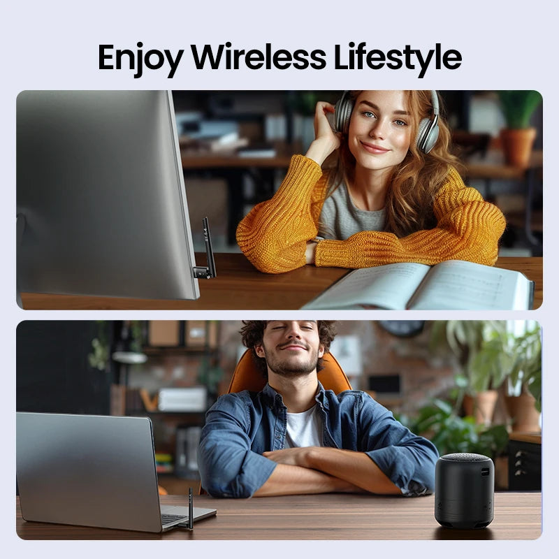 UGREEN USB Bluetooth 5.3 5.4 Adapter 120 M Dongle Wireless Receiver