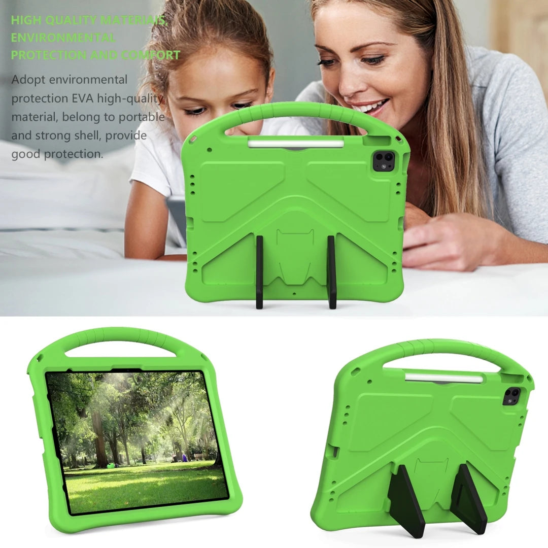 Kids EVA Case for iPad Air 13 Pro 13 2024 Pro 12.9 inch Funda Stand Shockproof Kid-Proof Handle Stand Protective Tablet Cover