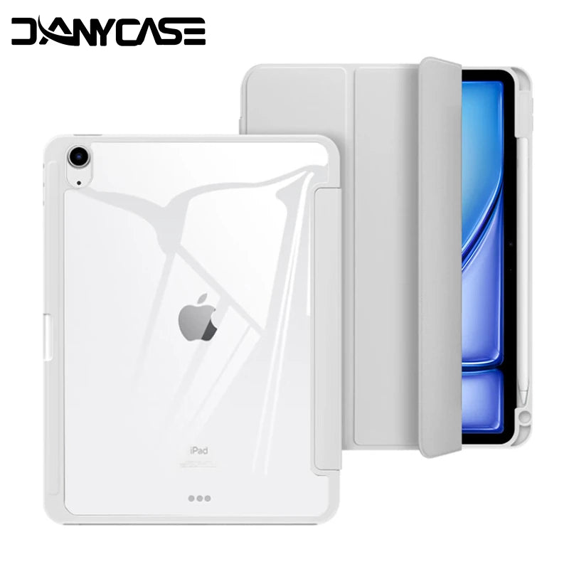 2025 New Transparent Case for IPad 11th A16 Pro Air 13 11 M3 M2 M4 2025 12.9 " 9 8 7 6 5 4 10 Th Mini 7 6 Funda Shockproof Cover