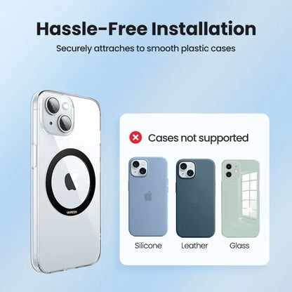 UGREEN MagSafe Ring for iPhone 17/16/15/14/13/12 — magnetic plate