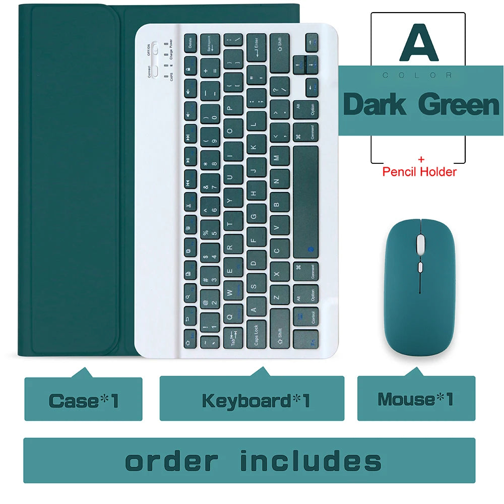 Magic Keyboard Case for iPad Pro 13 2024 M4 Pro 11 Air 5 M3 10th Funda M2 iPad Pro 12.9 Case Bluetooth Keyboard Wireless Mouse