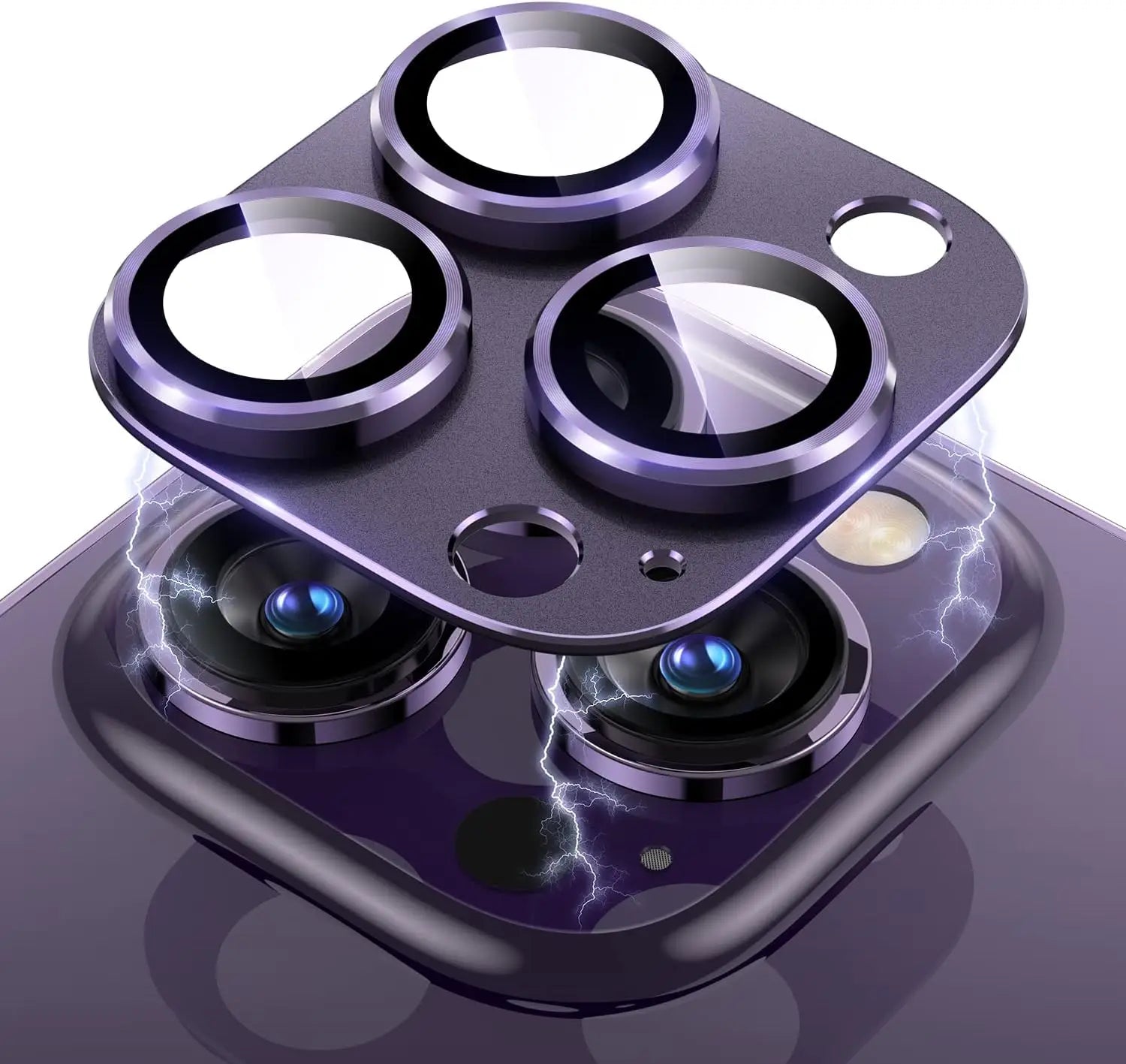 Metal Tempered Glass Camera Lens Protector Cover For iPhone 15 Pro Max 14 Plus 13 Mini 15Pro 14Pro Protection Phone Accessories