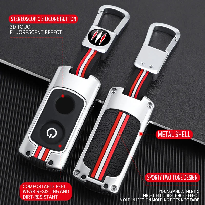 Car Metal Key Case Cover Shell For YAMAHA xmax 250 300 NMAX 125 aerox 155 NVX155 Nvx mvx 55 motorcycle Key Chain Accessories