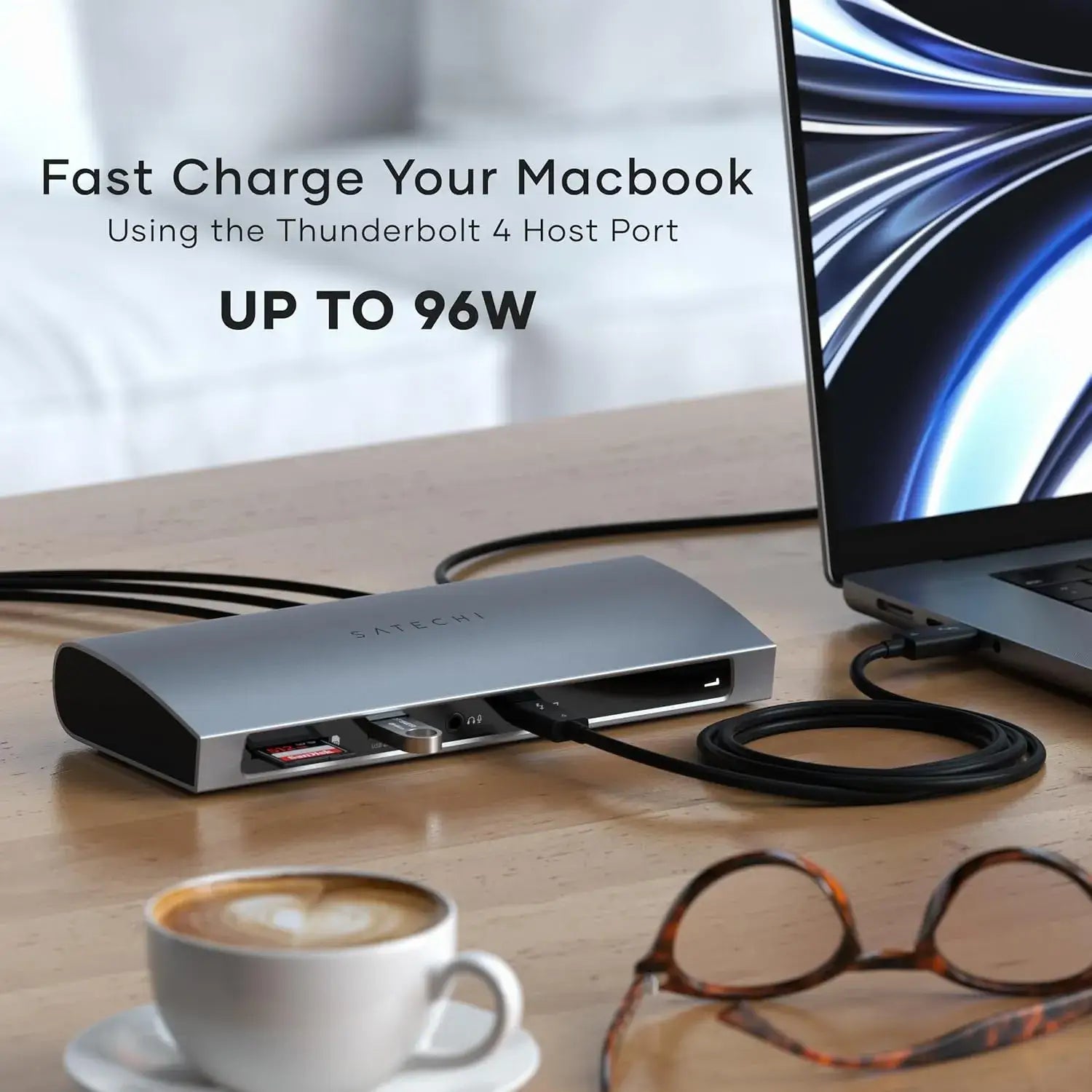     Satechi Thunderbolt 4 Docking Station desk setup