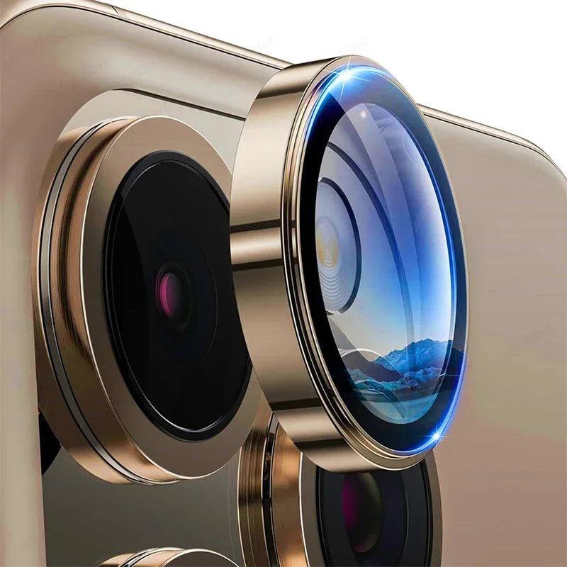 Alloy Camera Protector For iPhone 17Air 16E 2025 Metal Ring Lens Tempered Glass Back Lens Cover Protective Cap