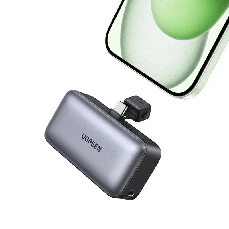 UGREEN Mini Portable Power Bank 5000mAh 22.5W Fast Charging High Quality LED display Power Bank for iPhone 15 Pro Max