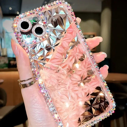 Coque transparente antichoc en TPU souple à paillettes de luxe pour iPhone 13 12 11 14 15 16 Pro Max X Xr Xs 8 7 16 Plus