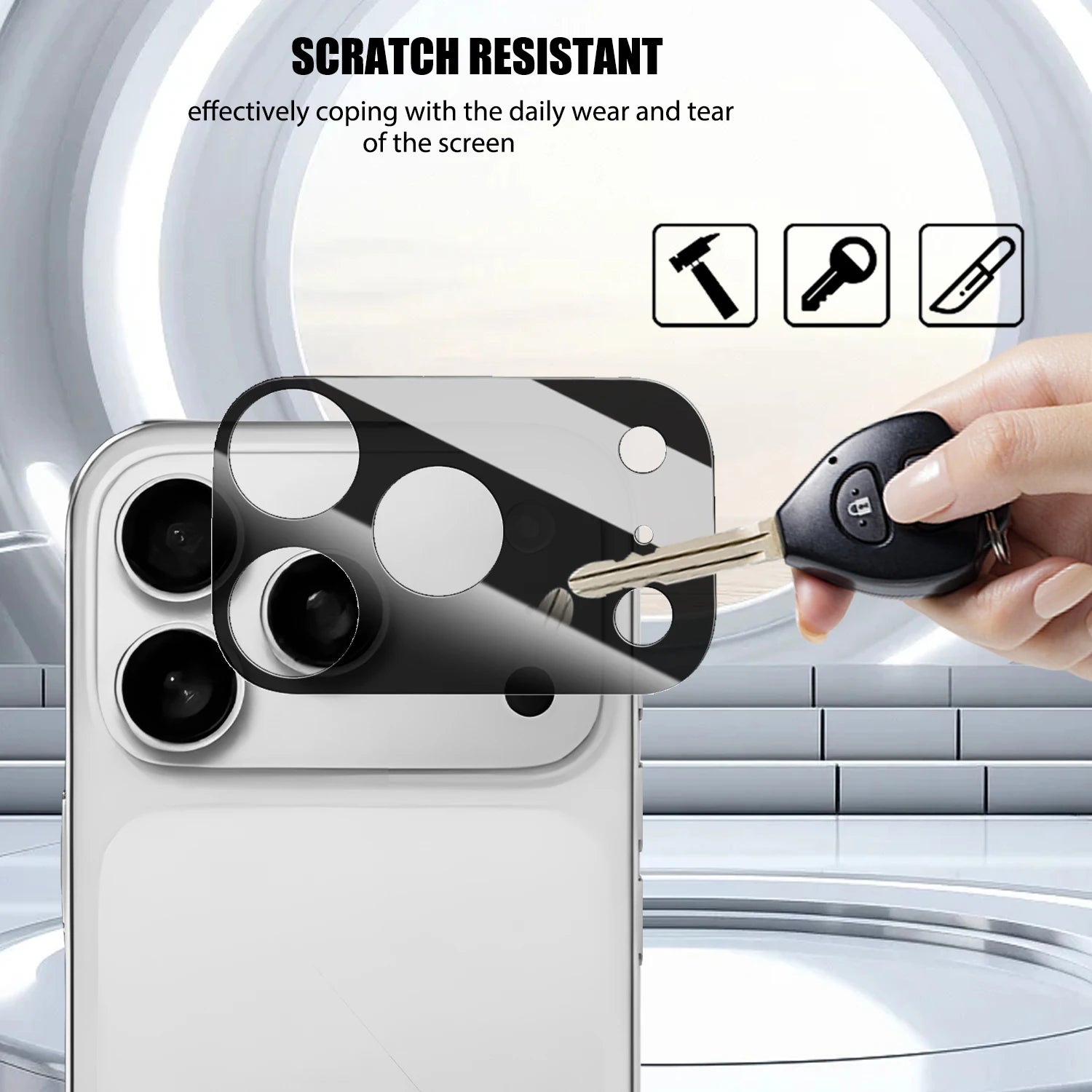 Tempered Glass Camera Protectors for IPhone 17 Series Anti-Scratch Ultra HD Lens Cover Films for IPhone 17 Air 17Pro ProMax