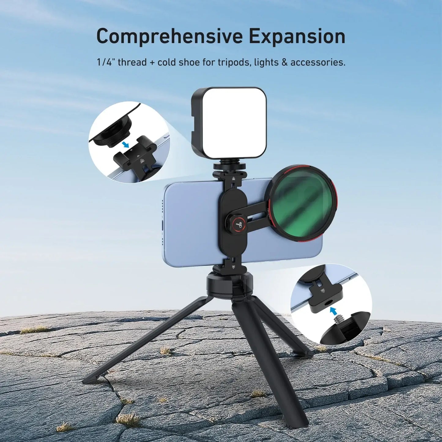 TELESIN Universal Phone Filter CPL ND2-32 for Smartphone