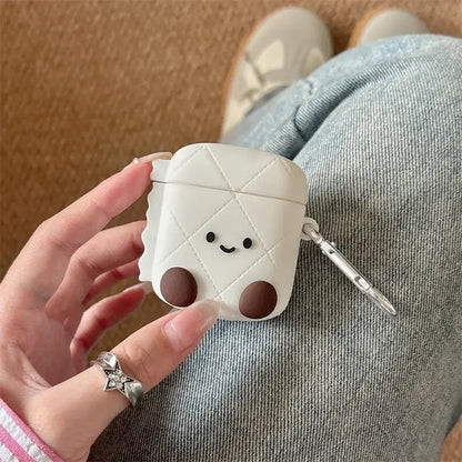 Cute Roll of paper Earphone Case For Apple Airpods Pro 2 3 1 4 Cover Silicone Headphone Charging Box Cases For Airpod 3 4 Funda