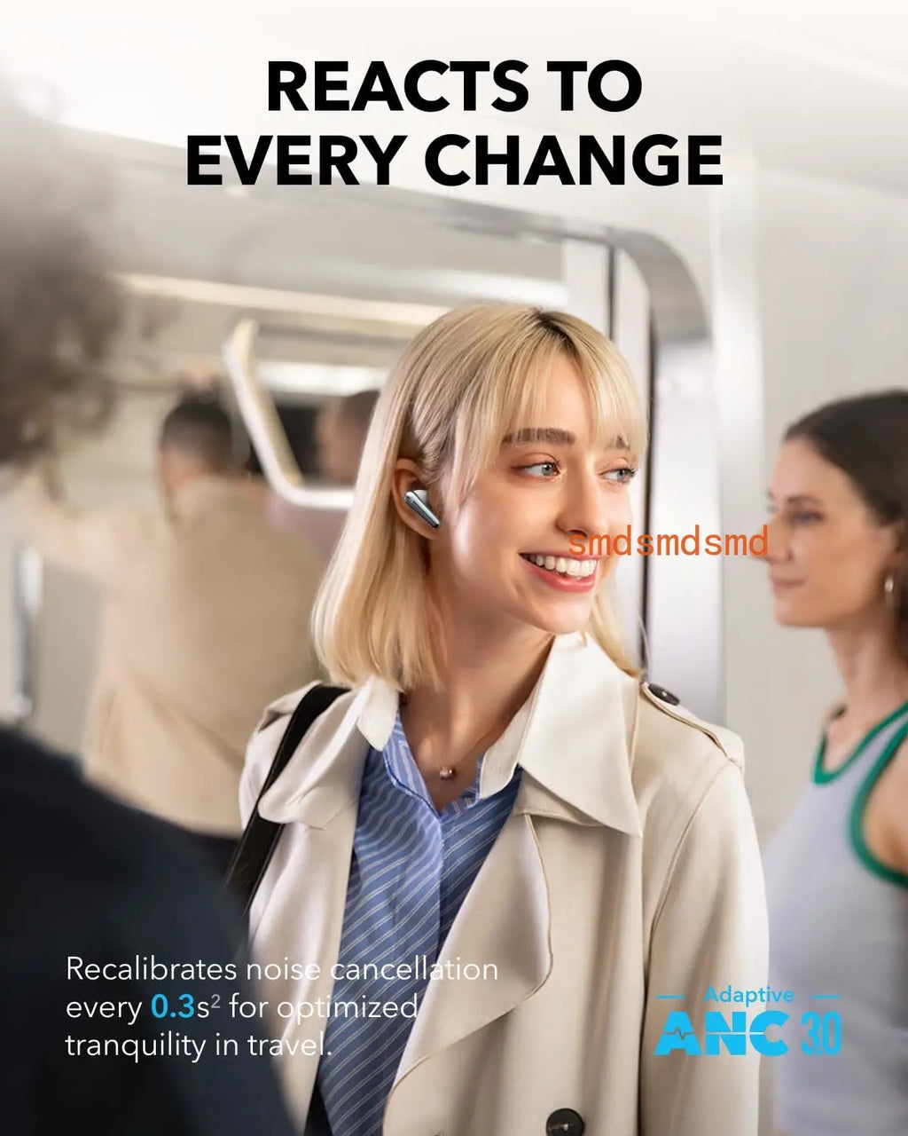 Soundcore Liberty 4 Pro by Anker, Noise Cancelling Wireless Earbuds, 7-Sensor and Real-Time Adaptive Noise Cancelling, A3954