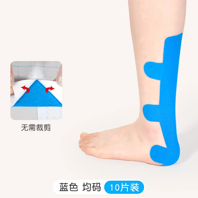 Achilles Tendon Support Tape - Elastic Sports Brace for Tendon Pain & Muscle Stability, Kinesiology Therapeutic Wrap