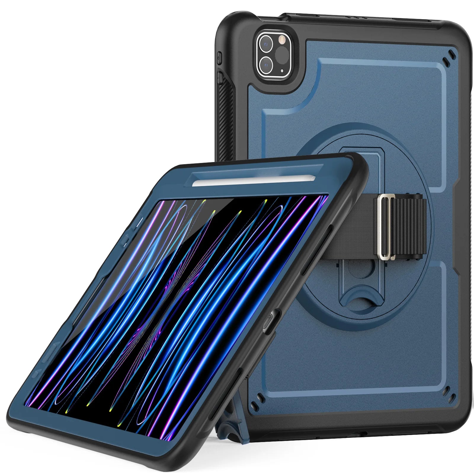 Rotation Stand Tablet Case For iPad Pro 2024 13 11 M4 Mini Air 3 4 5 6 7 8 9 10th Generation 10.9 inch Shockproof Hard Cover