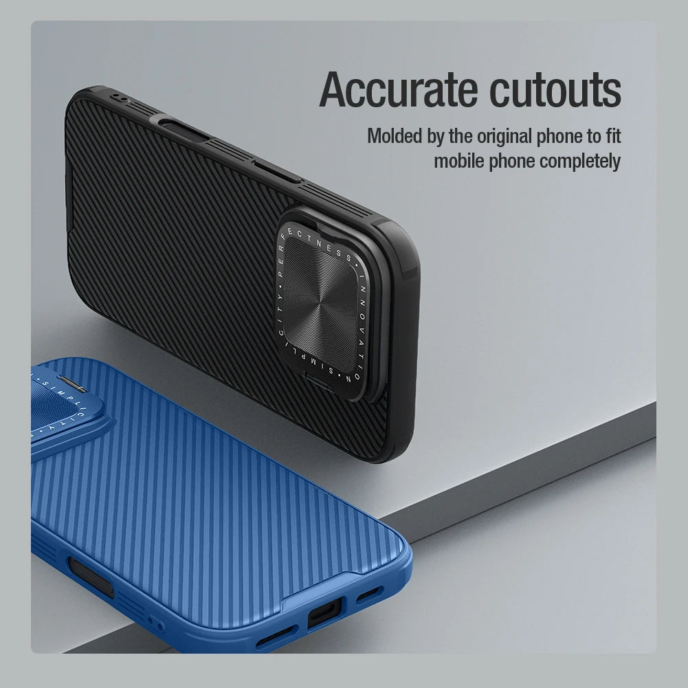 Nillkin For iPhone 16 Pro Max 5G/16 Pro Case CamShield Prop Case Lens cover metal bracket phone case shockproof protective cover