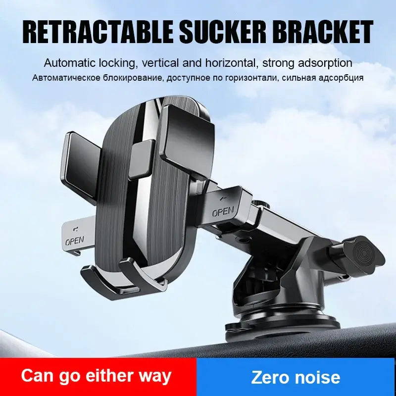 Sucker Adjustable Car Phone Holder For iPhone 15 13 12 14 16 Pro Max Cases Xiaomi Samsung Huawei Mount Phone Stand Accessories